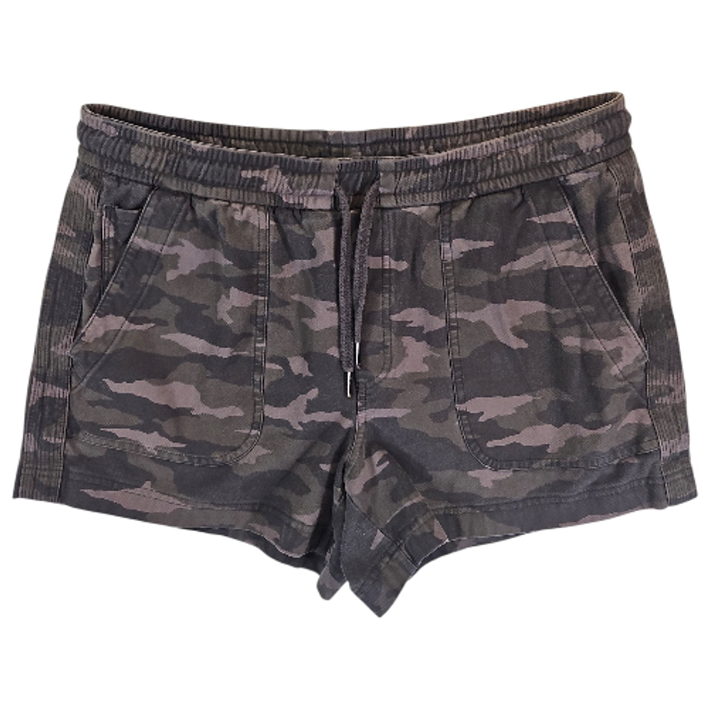 Athleta Farallon Camo Shorts Womens 12 Pull On Stretch Utility Pockets